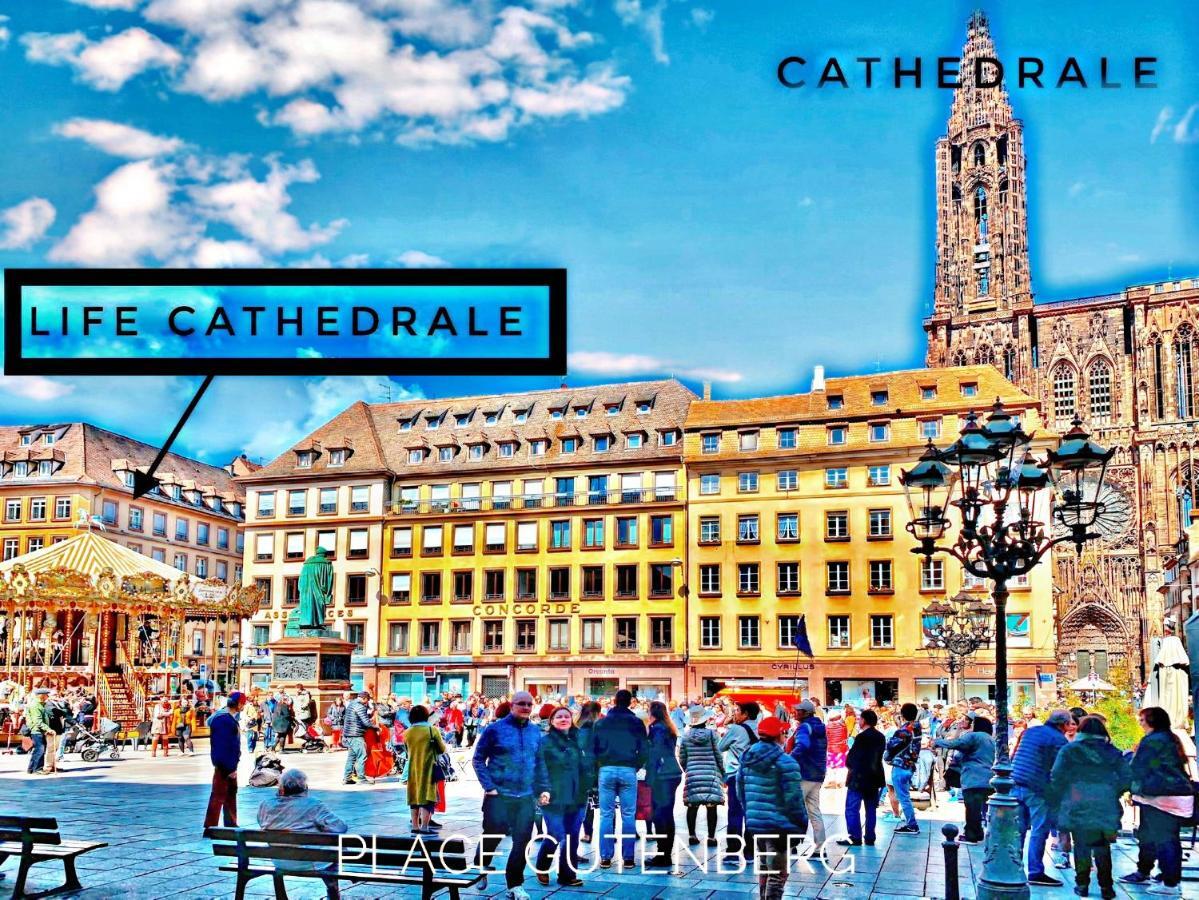 Life Cathedrale City-Center Place Gutenberg Strasbourg Exteriör bild